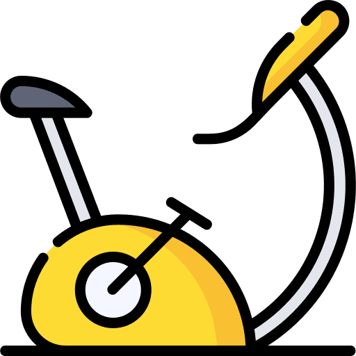 Stationary bike bike sport exercise icon