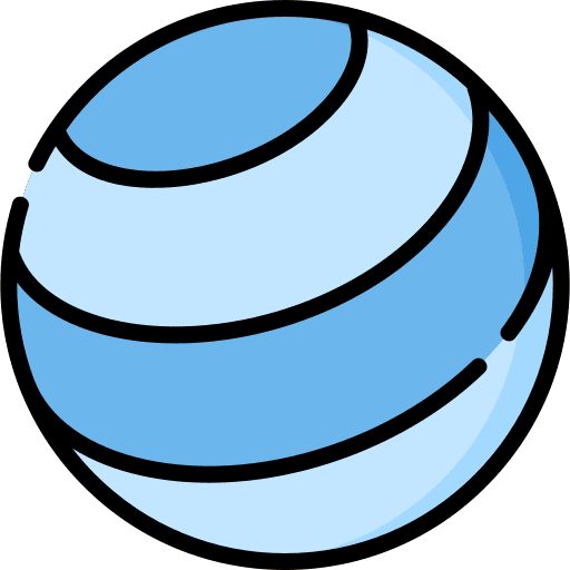 Yoga ball exercise ball sports and competition wellness icon