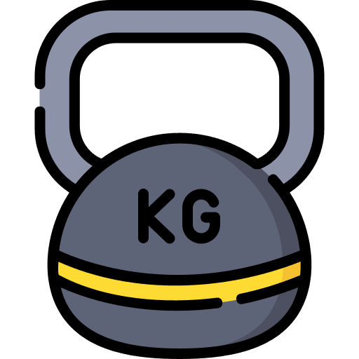 Kettlebell exercise weightlifting weights icon