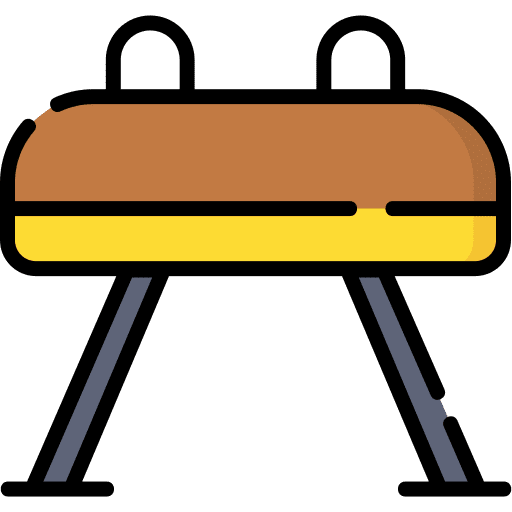 Pommel horse gymnast sports and competition pommel horse icon