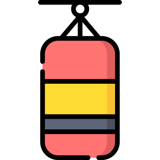 Boxing bag punching bag sand bag sport icon