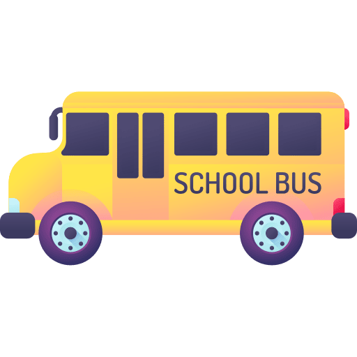 School bus automobile public transport transport icon