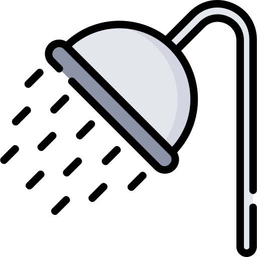 Shower head relax shower washing icon