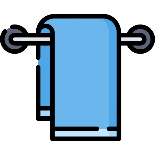 Towel fashion wiping bath icon