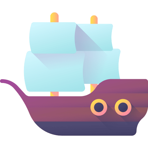 Sailing boat ship yatch boat icon