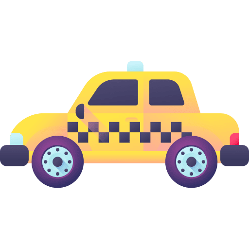 Taxi transportation vehicle taxi icon