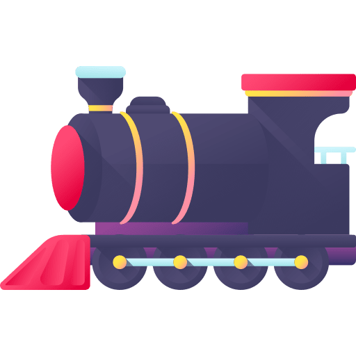 Train railway subway transportation icon