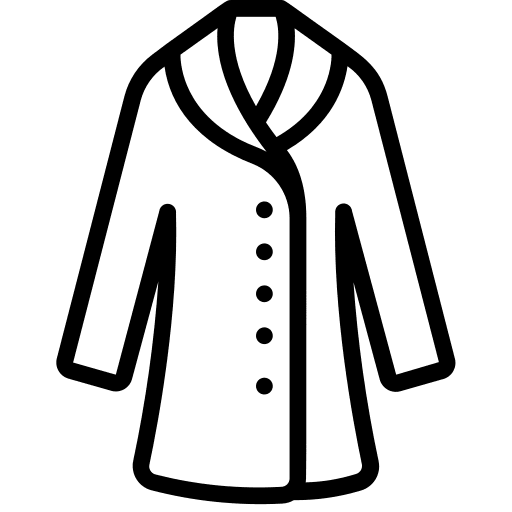 Coat fashion coat garment icon