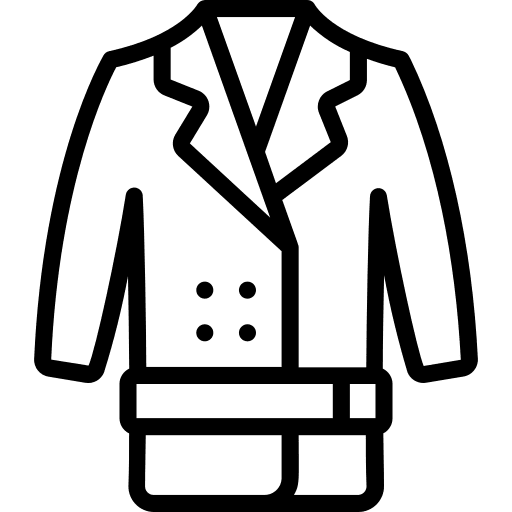 Coat fashion garment coat icon