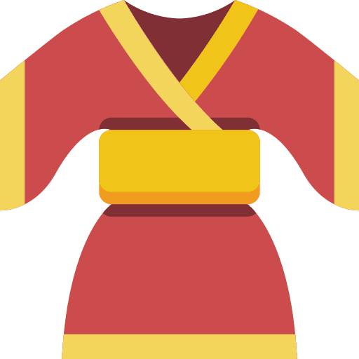 Kimono clothes fashion garment icon