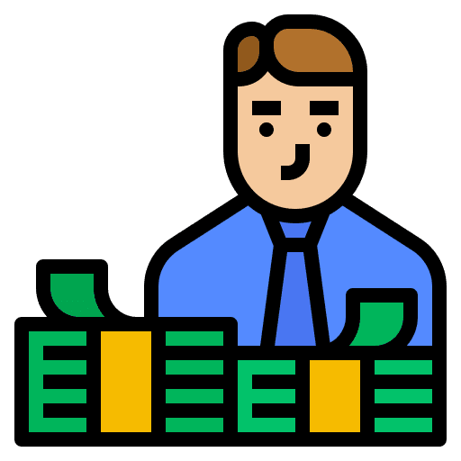 Cost cost strategy banknotes icon