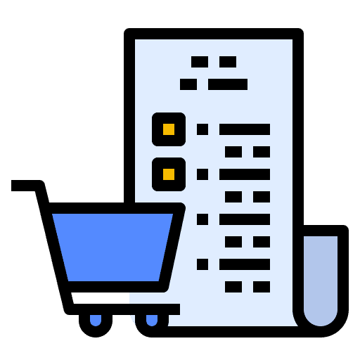 Purchasing purchasing bill commerce and shopping icon
