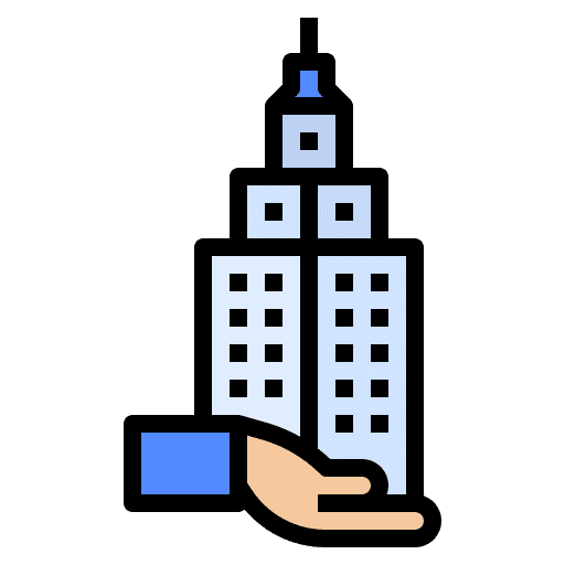 Real estate organization real estate building icon