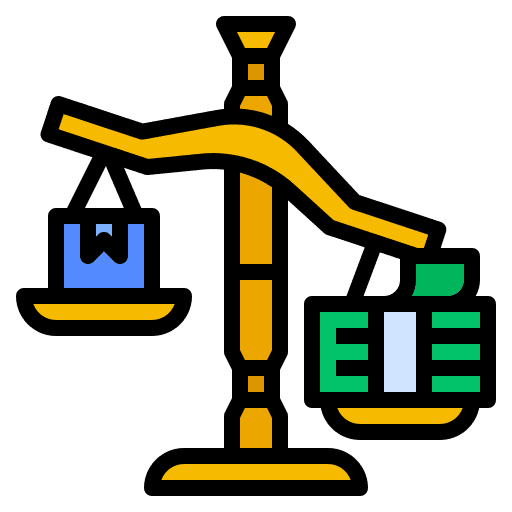 Balance scale balance scale strategy value icon