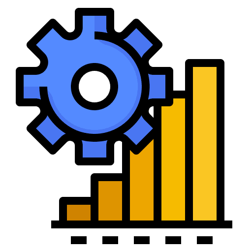 Development management development chart icon