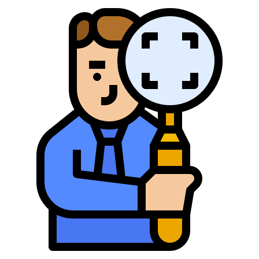 Focus strategy focus seo and web icon