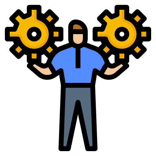 Management man avatar strategy icon