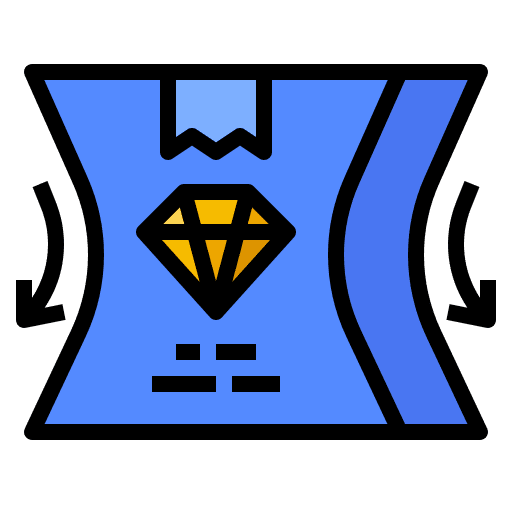 Shrink strategy company shipping and delivery icon