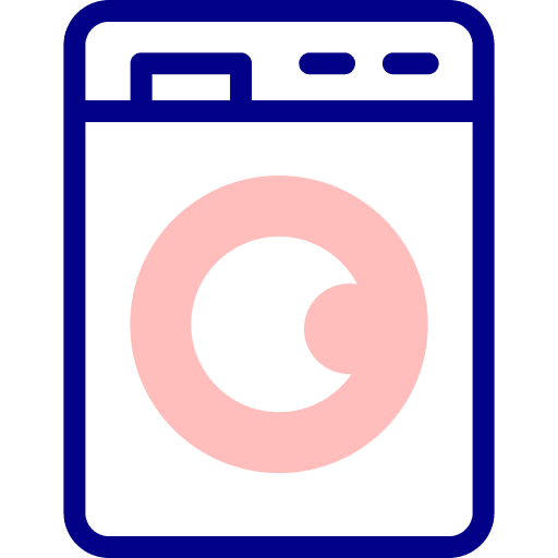 Washing machine electrical appliance furniture and household cleaning icon