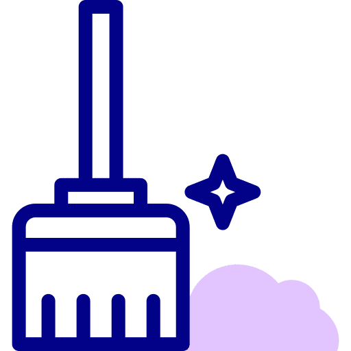 Broom housekeeping broom sweeping icon