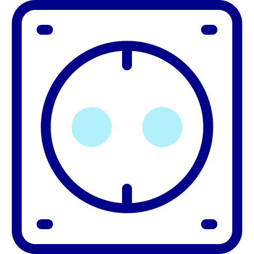 Socket electronics electric outlet icon Socket electronics electric outlet icon