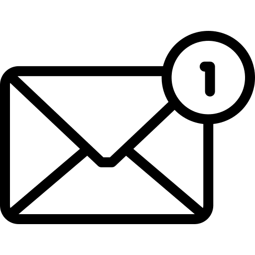 Mail envelope communications multimedia icon