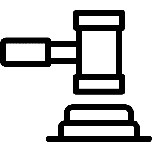 Auction bid judge legal icon Auction bid judge legal icon