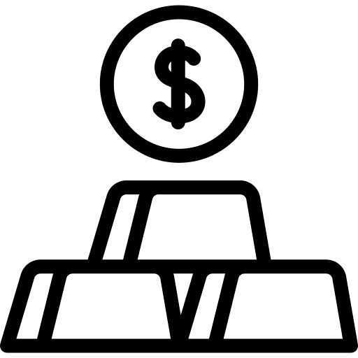 Gold ingot bank gold ingot business and finance icon Gold ingot bank gold ingot business and finance icon