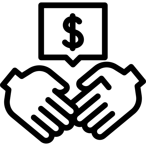 Shaking hands dollar stakeholder shaking hands icon Shaking hands dollar stakeholder shaking hands icon