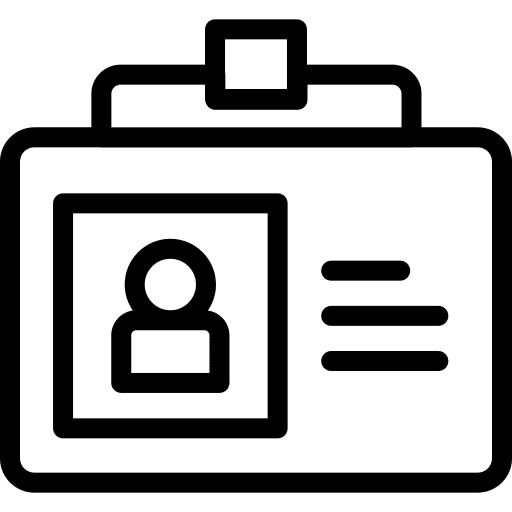 Card card pass employee icon Card card pass employee icon