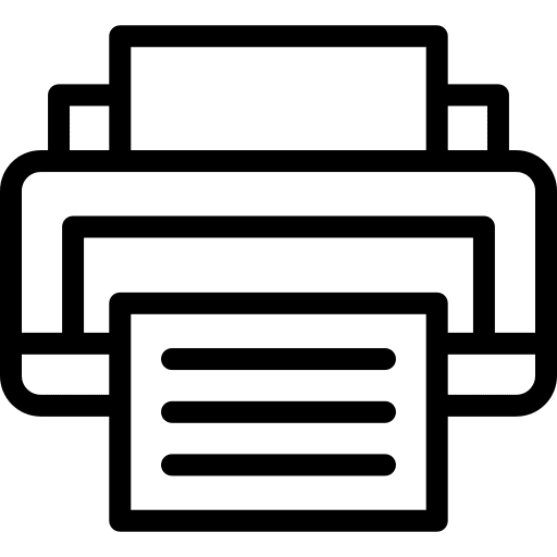 Printer electronics paper printing icon Printer electronics paper printing icon