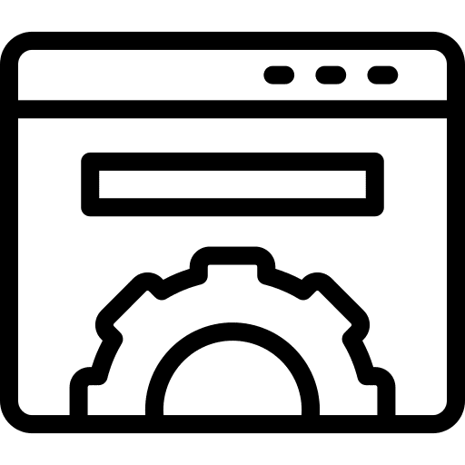 Settings window web browser icon Settings window web browser icon