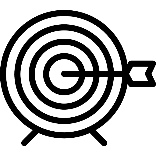 Target target arrow objective icon Target target arrow objective icon