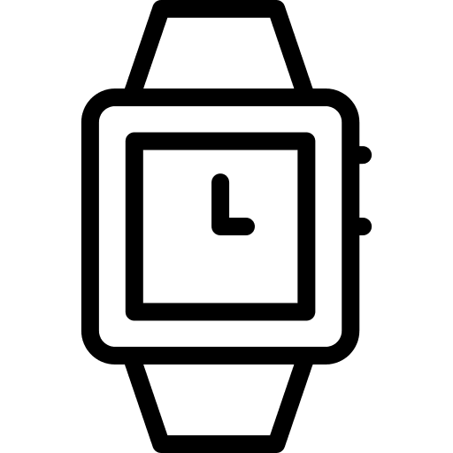 Watch smartwatch watch time and date icon Watch smartwatch watch time and date icon