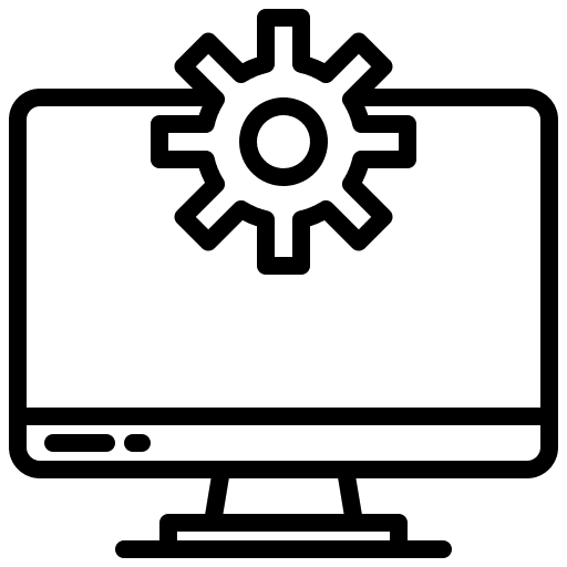 Computer web development seo and web computer icon