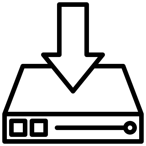 Download file storage server ui icon Download file storage server ui icon