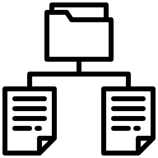 Files folder networking website icon Files folder networking website icon