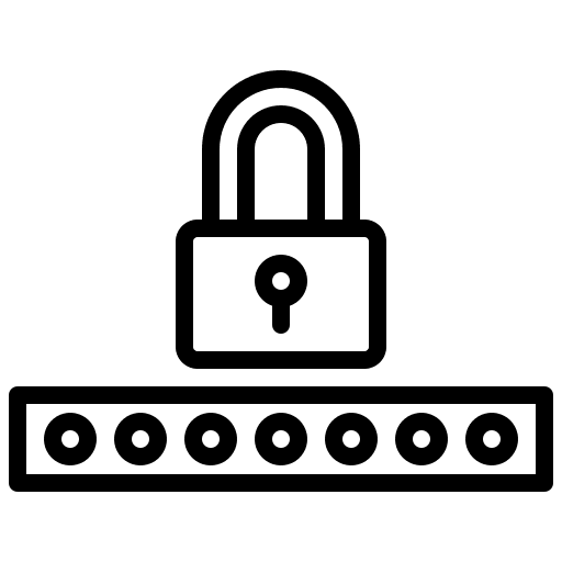 Password security keyword ui icon Password security keyword ui icon