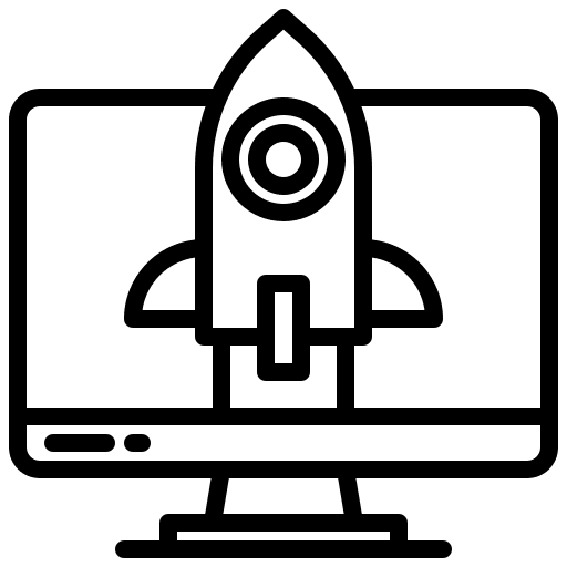 Startup launch web page seo and web icon Startup launch web page seo and web icon