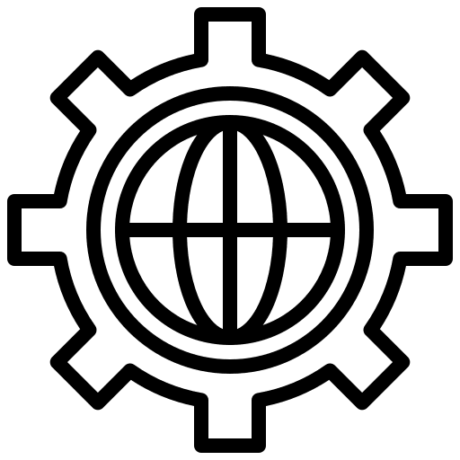 Web development website gear internet icon Web development website gear internet icon