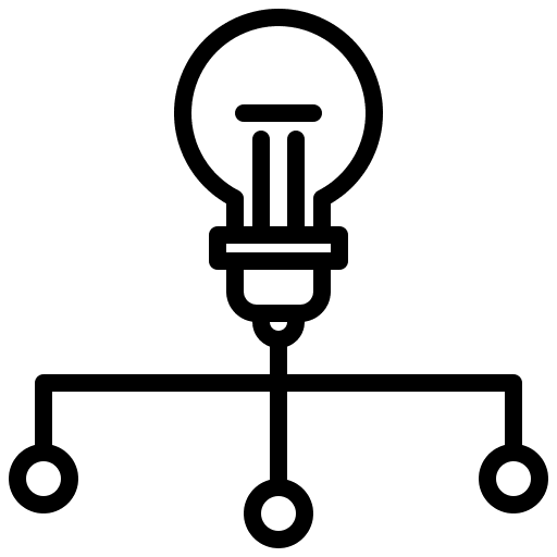 Workflow light bulb workflow brainstorming icon Workflow light bulb workflow brainstorming icon