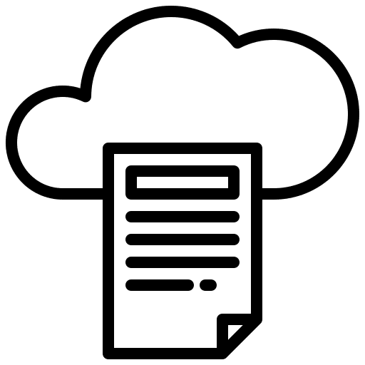 Cloud computing cloud storage transfer document icon Cloud computing cloud storage transfer document icon