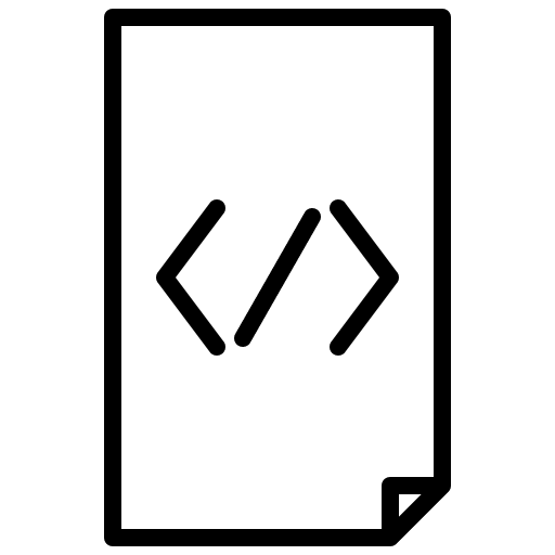 Code document interface archive icon Code document interface archive icon