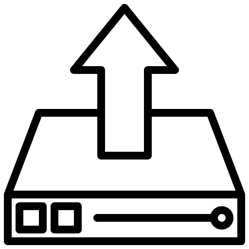 Upload harddrive harddisk storage icon Upload harddrive harddisk storage icon