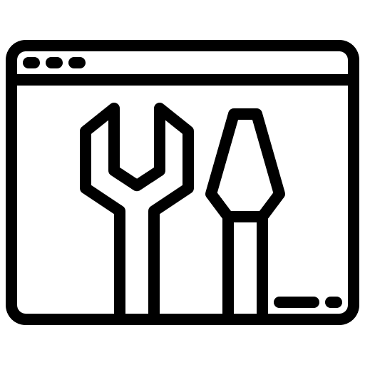 Web development wrench spanner seo and web icon Web development wrench spanner seo and web icon