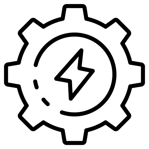 Cogwheel cogwheel energy configuration icon
