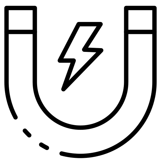 Magnetic energy magnetism attraction icon