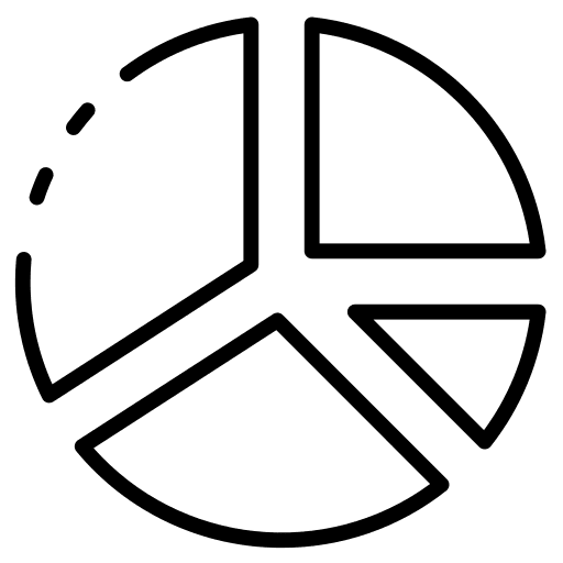 Pie chart business business and finance presentation icon