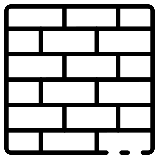 Wall wall brickwork stone icon