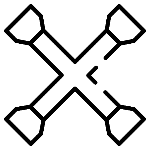 Cross wrench garage vehicles cross wrench icon